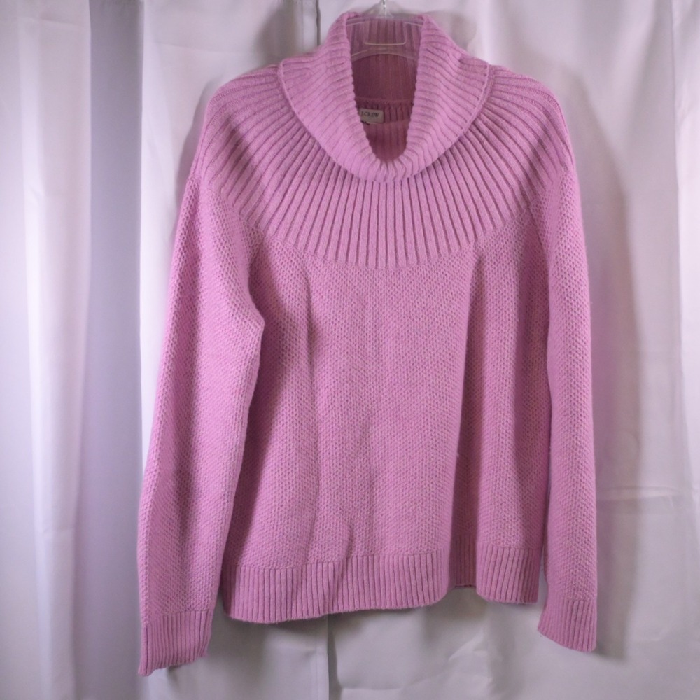 J. Crew Women's 3X Pink Cowl Neck Pullover Sweater Plus‎ Size